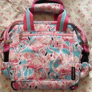 Simply Southern Pink and Blue Flamingo Lunch Bag